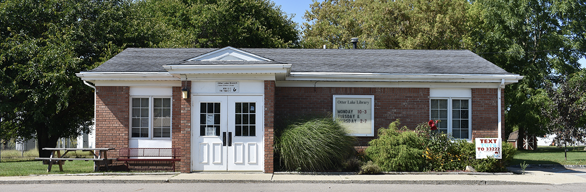 header image of the Otter Lake Branch Library exterior