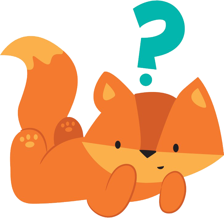 fox illustration with question mark fox illustration with question mark