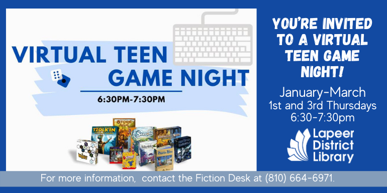 2021 Teen Virtual Game Night 