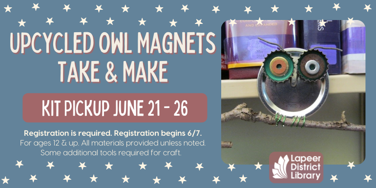 Upcycled Owl Magnet Take & Make