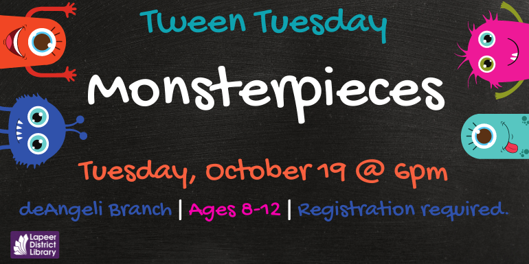 Tween Tuesday October 19 Monsterpieces 