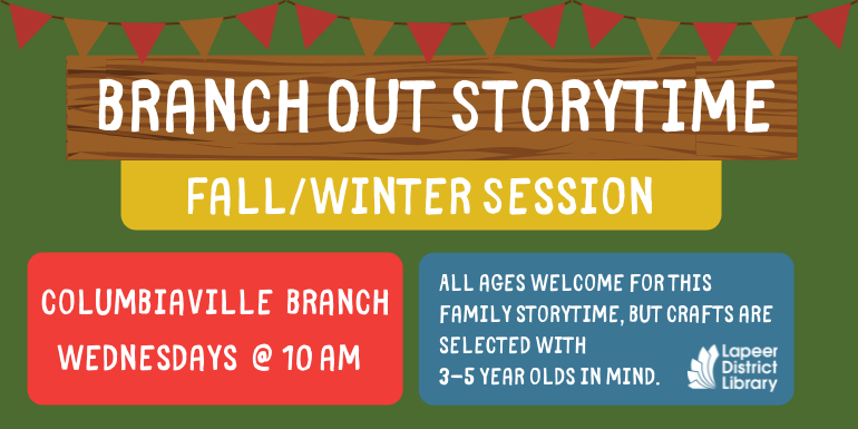 Branch Out Storytime Columbiaville 