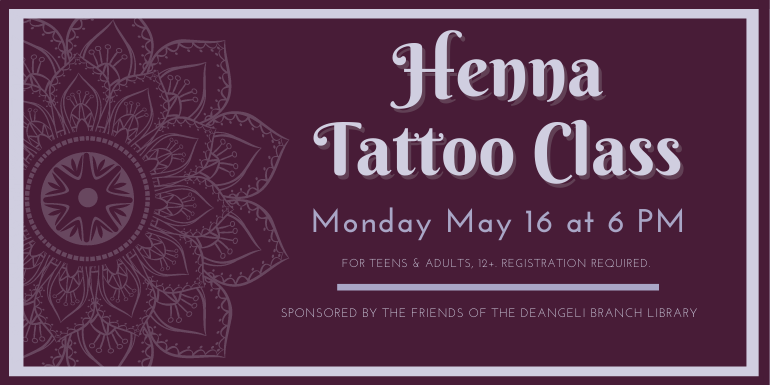 Henna Tattoo Class 