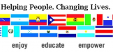 Hispanic Service Center site banner: "Helping people. Changing lives. enjoy educate empower"