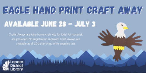 Eagle Hand Prints Craft Away