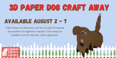 3D Paper Dog Craft Away