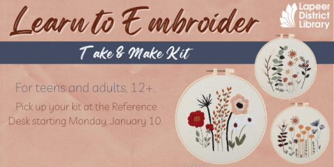  Learn to Embroider Take & Make 