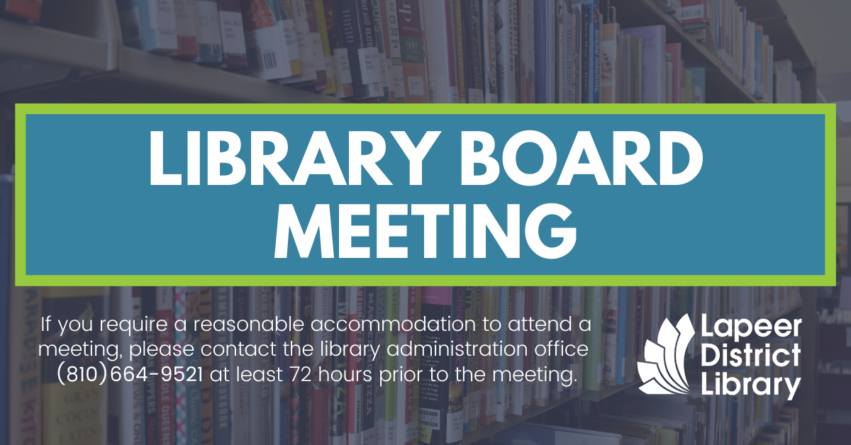 LDL Board Meeting meets on the third Thursday of each month. 